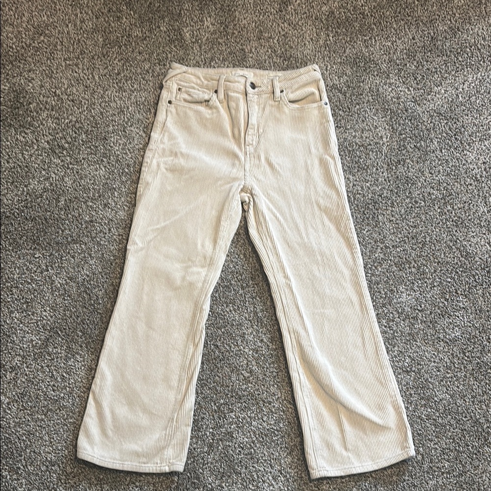 Cream Corduroy Pants